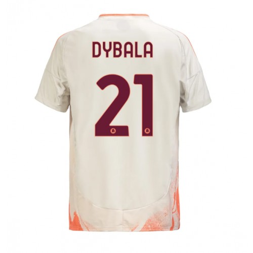 Moški Nogometni dresi AS Roma Paulo Dybala #21 Gostujoči 2024-25 Kratek Rokav